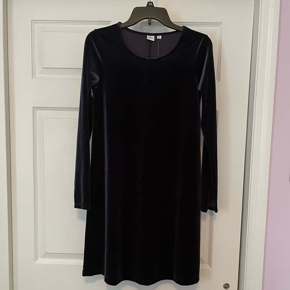 Blue velvet dress from GAP
